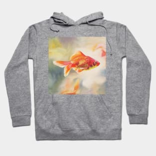 Goldfish painting Hoodie